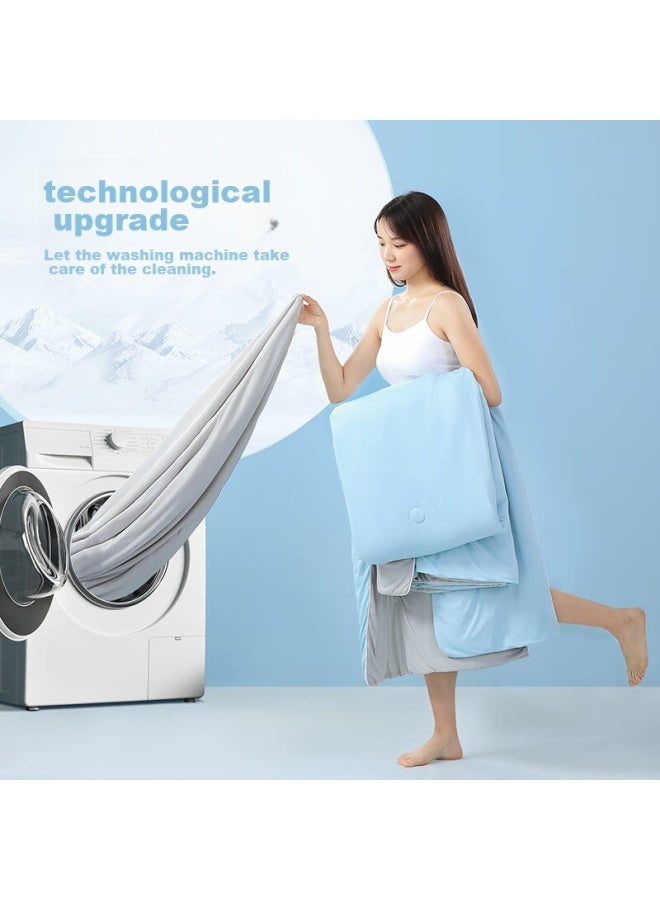 Fuanna Summer Quilt, Class A Cooling Comforter, Double-size Air Conditioning Quilt, Washable, Thin Summer Blanket, 200×230cm - Image 3