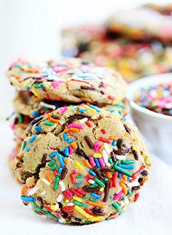 Pramix Premium Cake Decorative Combo of Sprinkles, Dark Chocolate Chips and Milk Chocolate chips 200 gm (Eack Pack Wt. 50 gm) - Image 4