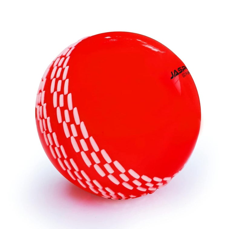 jaspo T-20 Ultra Practice Cricket Ball/Wind Balls (125-130 GMS) for - Indoor & Outdoor Street & Beach Cricket (Pack of 2) (RED) - Image 5
