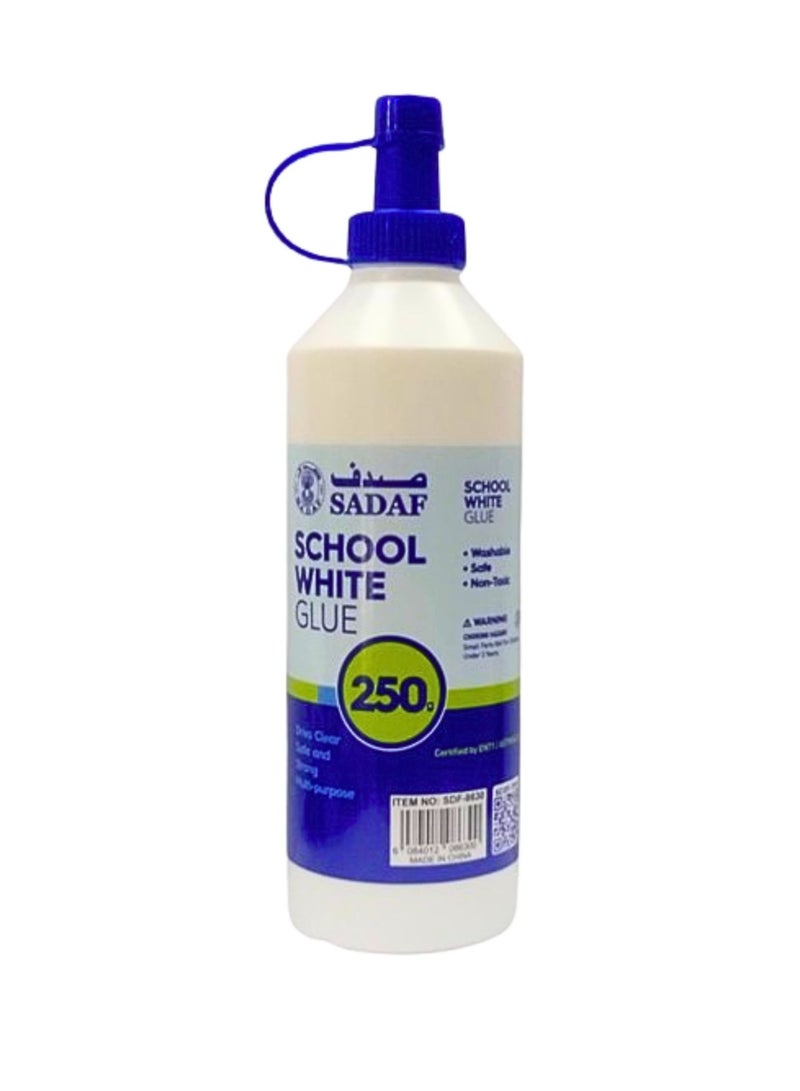 Sadaf White Glue 250g Dries Clear Safe And Strong Multi purpose 1-Pieces - Image 1