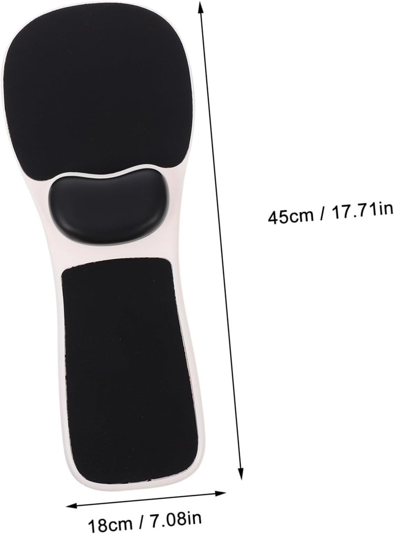 WOONEKY Memory Foam Wrist Rest Mouse Pad with Desk Expansion Board, Ergonomic Arm Support for Computer Elbow Comfort, Compatible with Office Desk and Chair Use - Image 2