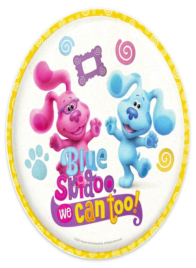 Blue's Clues Dinnerware Set for Kids - 2 Pack Kitchen Accessories 2 Sided Plates, Plus Stickers, More | Blue's Clues Plates for Boys, Girls, Kids - Image 3