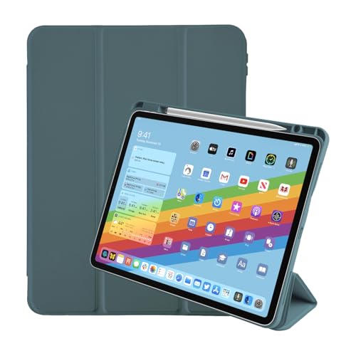 Arctic Fox Smart Folio Case for iPad Pro 11 inch Cover Case (M4 2024) with Pencil Holder, iPad Pro 11 inch 2024,Smart Flip Case Cover for Apple iPad Air with Pencil Holder [Auto Sleep/Wake] - Grey - Image 2