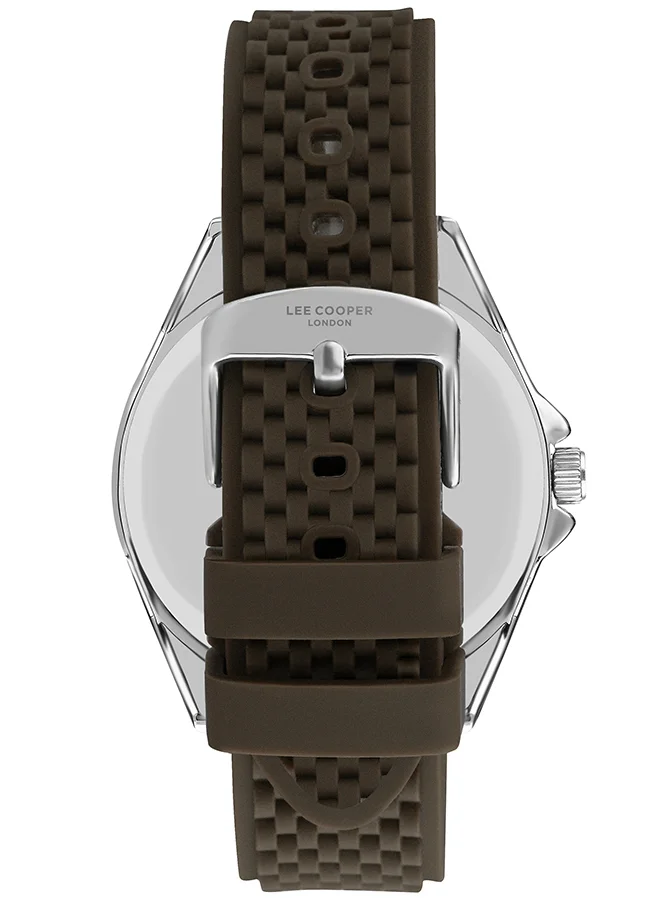 Lee Cooper Men Analog Tonneau Silicone Wrist Watch LC07361.377