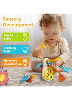 Generic Baby Toy 6-12 Month, Infant Fish Teething Sensory Toy, Toddler Busy Key Activity Fidget Toys, Montessori Learning Development, Carseat Travel Birthday Gift 9 18M 1 2 Year Old Girl Boy  - Image 2