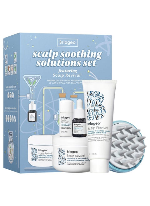 Briogeo Scalp Revival Soothing Solutions Value Set – Charcoal + Tea Tree Hair & Scalp Care Kit