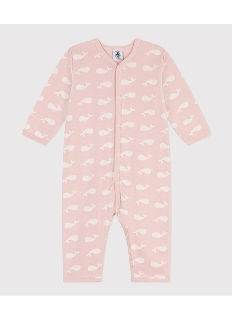 Petit Bateau Babies' Printed Footless Cotton Sleepsuit