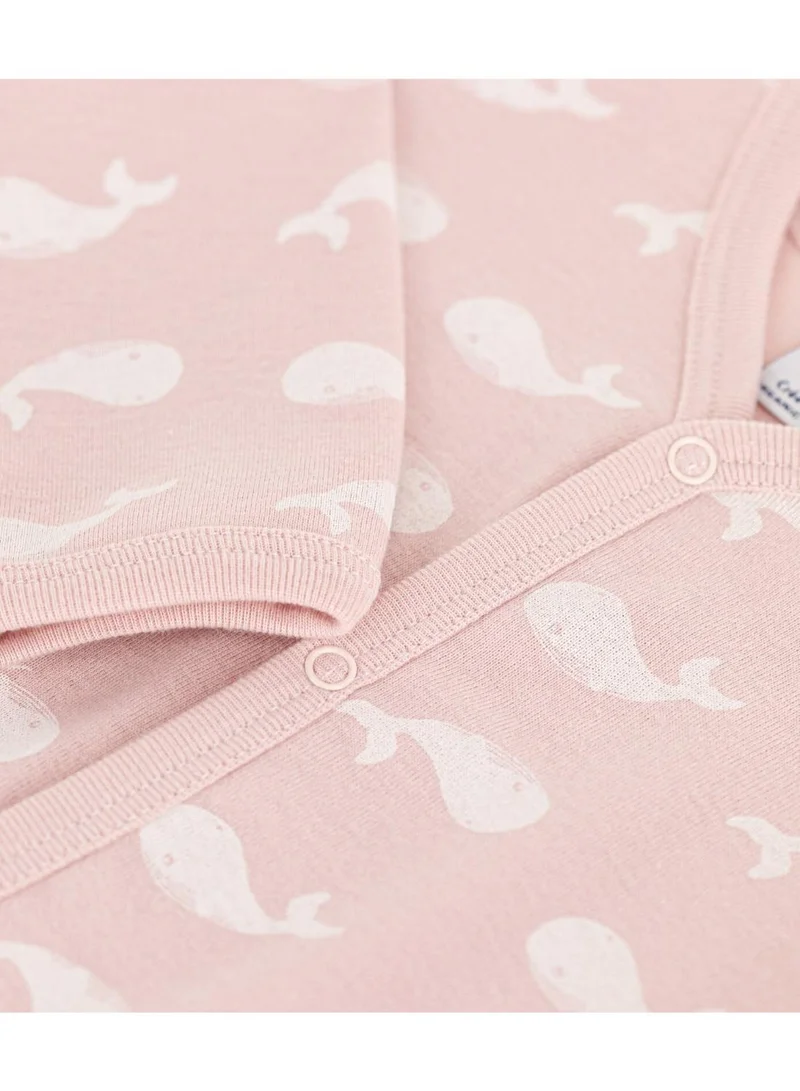 Petit Bateau Babies' Printed Footless Cotton Sleepsuit