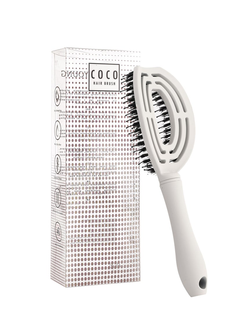 Sister Young - Sister Young COCO Hairbrush (White) - Image 1