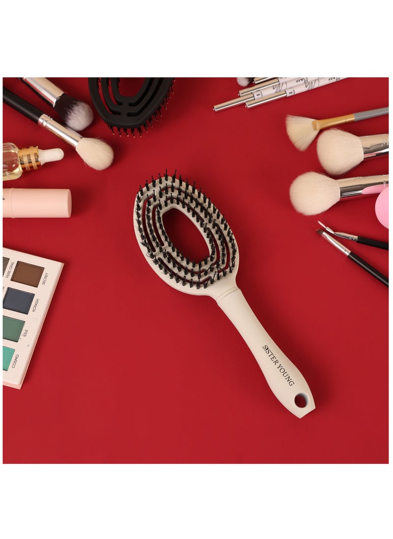Sister Young - Sister Young COCO Hairbrush (White) - Image 1