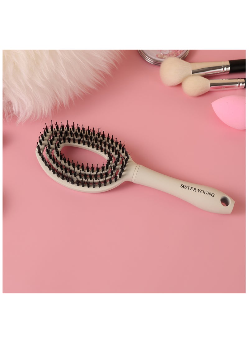 Sister Young - Sister Young COCO Hairbrush (White) - Image 1
