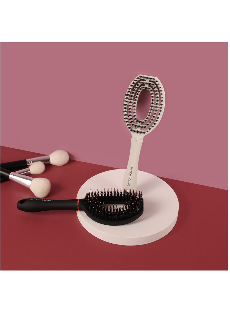 Sister Young - Sister Young COCO Hairbrush (White) - Image 1