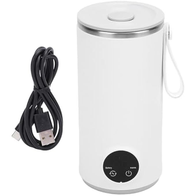 rayihni Portable Electric Travel Kettle 400 Ml Wireless 6000 Mah Rechargeable 400 Ml 4 Gears Hot Water Boiler For Travel In Stainless Steel - Image 2