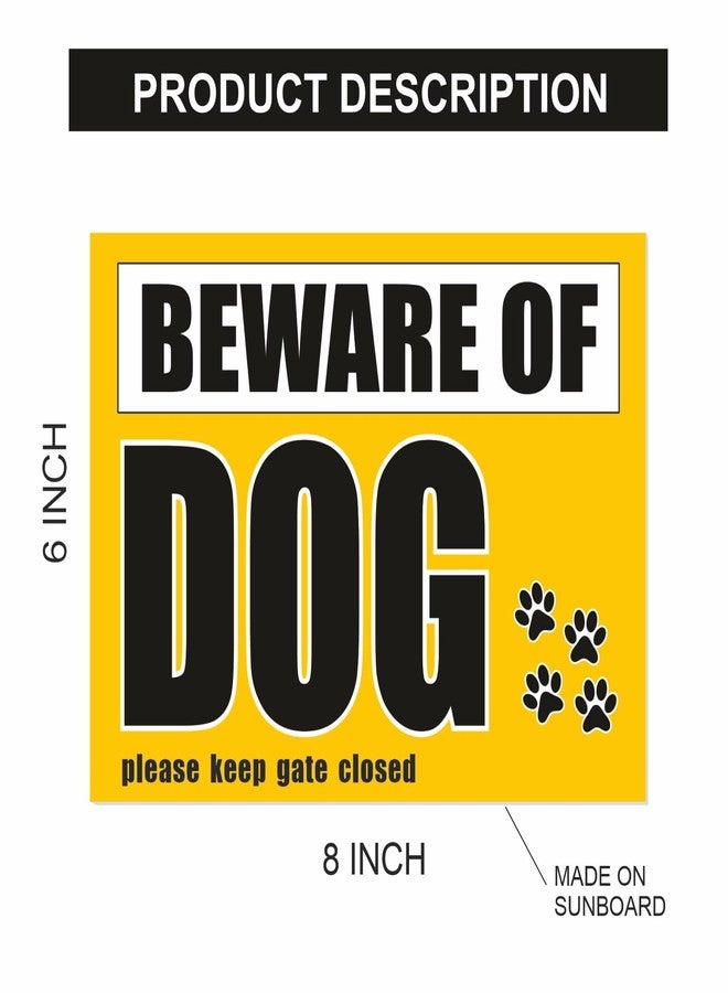 PRINTELLIGENT Sign Board Beware Of Dog (Theme - 37) - Image 2