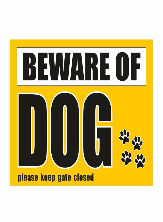 PRINTELLIGENT Sign Board Beware Of Dog (Theme - 37) - Image 1