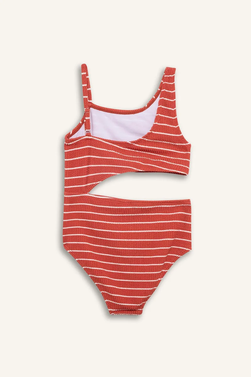 Defacto Girl Regular Fit Striped Mayo