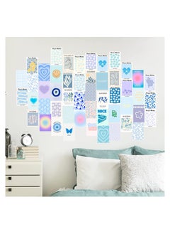 Excefore Minimalist Wall Art for Blue Room Decor Aesthetic 50Pcs Danish Pastel Wall Collage Kit Aesthetic Pictures Decor Aesthetic Posters Matisse Posters for Room Aesthetic Dorm Wall Decor  - Image 3
