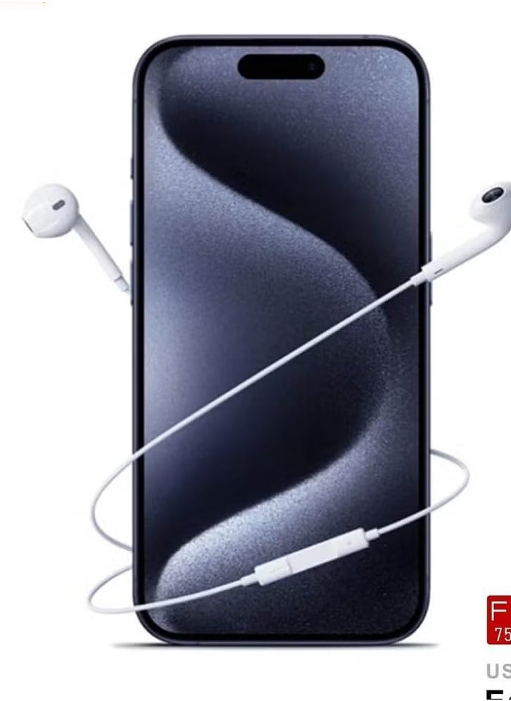 ELTRAZONE - USB-C Earpods with High-Quality Audio, Inline Remote & Microphone – Compatible with iPhone 16, 16 Plus, 16 Pro, and 16 Pro Max - Image 1