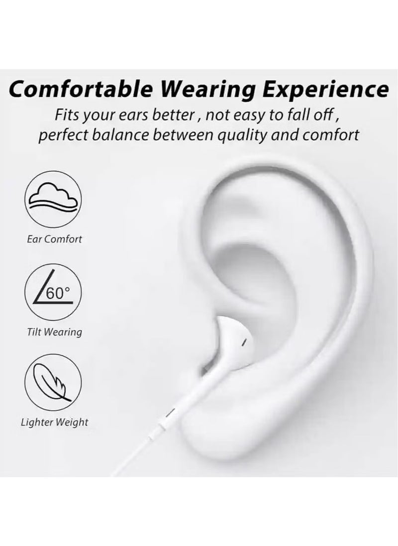 ELTRAZONE - USB-C Earpods with High-Quality Audio, Inline Remote & Microphone – Compatible with iPhone 16, 16 Plus, 16 Pro, and 16 Pro Max - Image 1