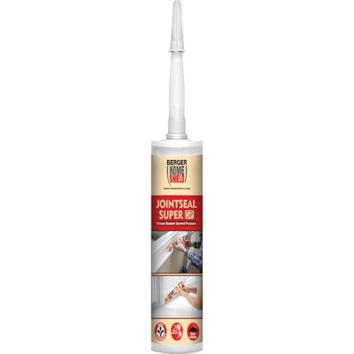 Berger HomeShield Jointseal Super GP | Single-Component Silicone Sealant | Anti-Fungal & Non-Corrosive | Weather & Moisture Resistant | For Glass, Metal, Wood, Masonry & Plastics | (280ml, Clear) - Image 5