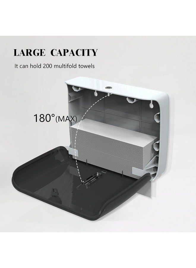 Dolphy Wall Mounted Multifold Mini Hand Towel Paper Dispenser-Black - Image 5