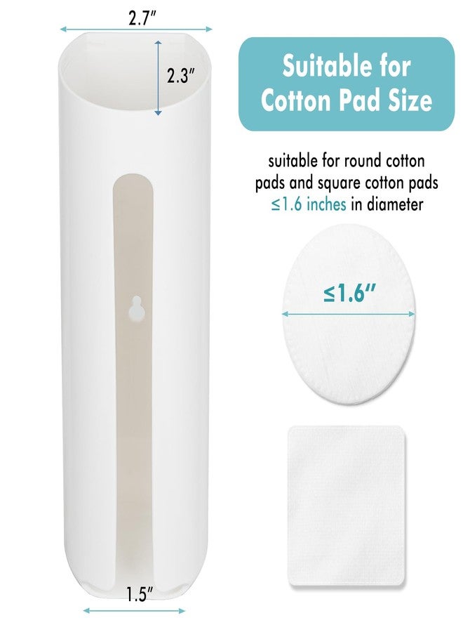 IWNTWY Cotton Pad Holder, Wall Mounted Cotton Rounds Holder Dispenser Face Pad Holder Makeup Organizers Containers for Bathroom - Image 3
