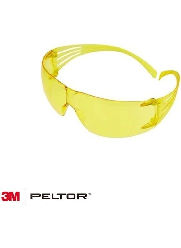 PELTOR 3m Securefit 203 Yellow Shooting Glasses  - Image 2