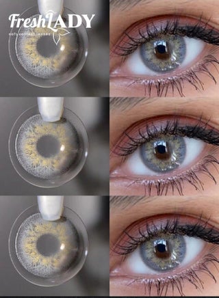 Russian Grey Colored Contact Lenses 14.20mm Yearly Disposable – Natural Eye Look, Soft Comfortable Daily Wear, Perfect for Makeup & Parties - view 2
