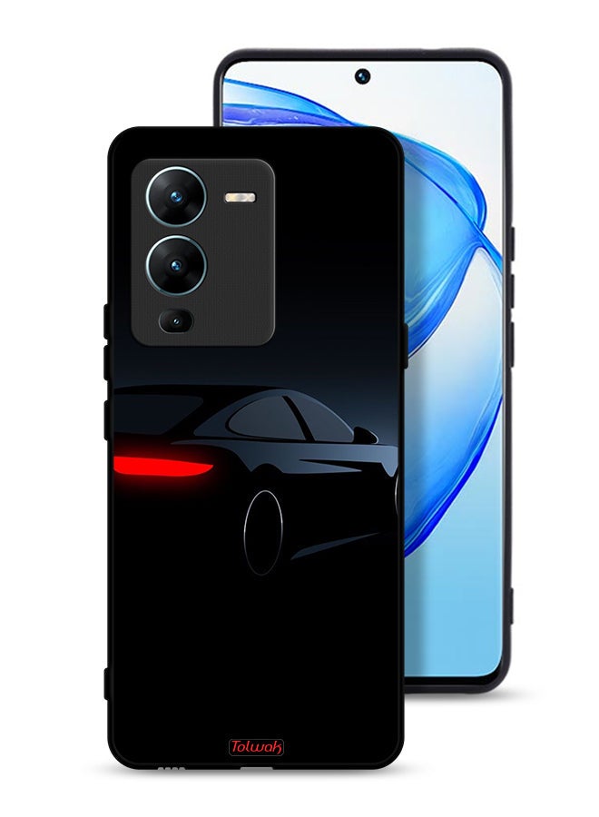 Tolwak Vivo V25 Pro 5G Protective Case Cover Dark Car - Image 1