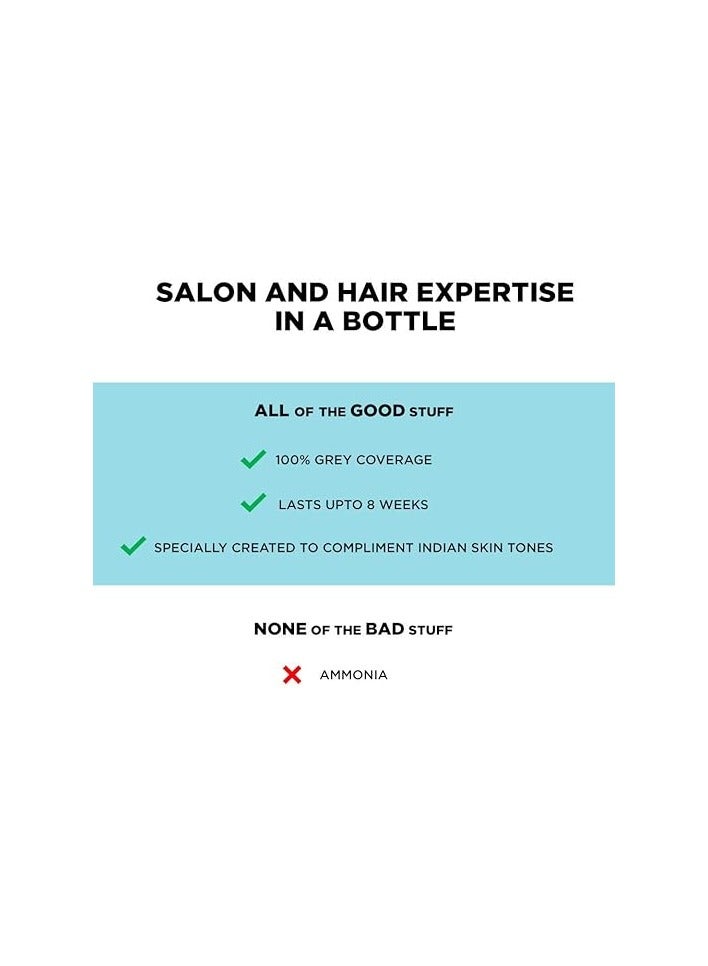 BBlunt Salon Secret High Shine Creme Hair Colour, Chocolate Dark Brown 3, 100G With Shine Tonic, 8 ml - Image 5