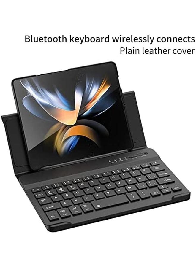 إيروريكس جراب 2 Plus 1 Plus 1 لهاتف Samsung Z Fold 5 مع لوحة مفاتيح بلوتوث وغطاء Pen Fold 5 وفتحة قلم S Pen مدمجة وواقي شاشة يأتي مع لوحة مفاتيح وقلم لهاتف Z Fold 5 (Z Fold 5 أسود) - Image 2