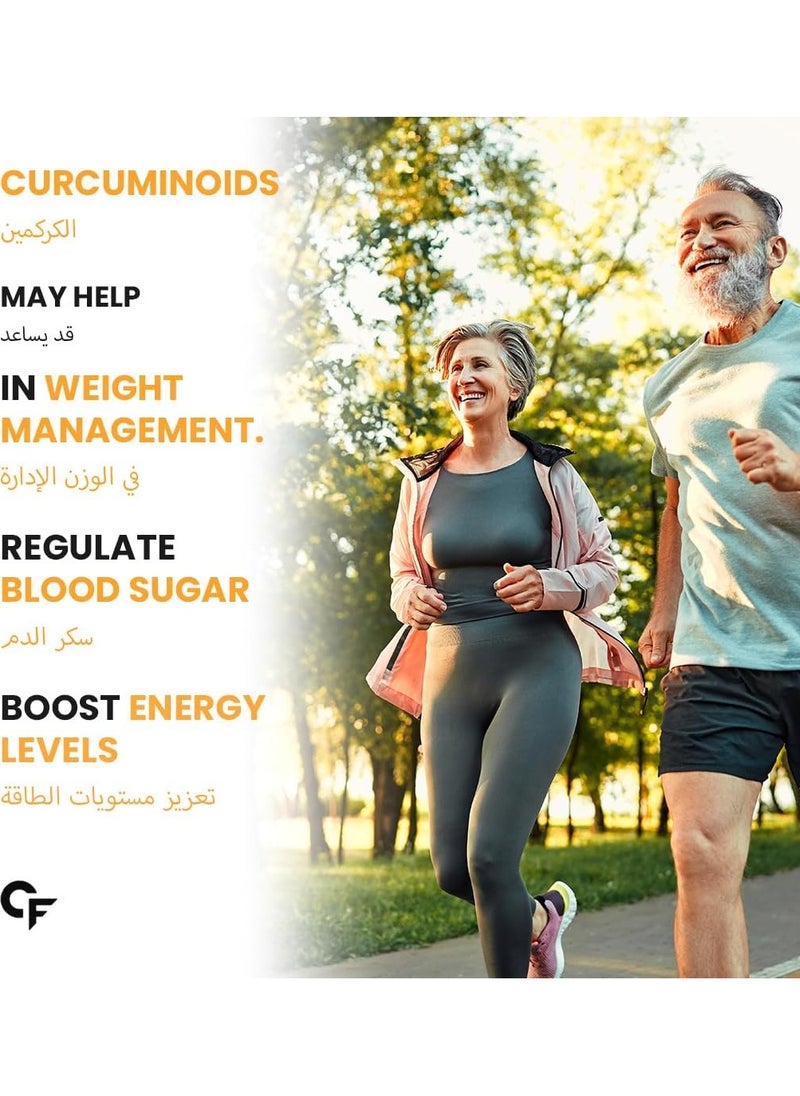 Curcumin With 95% Curcuminoids And Curcuma Longa Root Powder 60 Veg Tablets