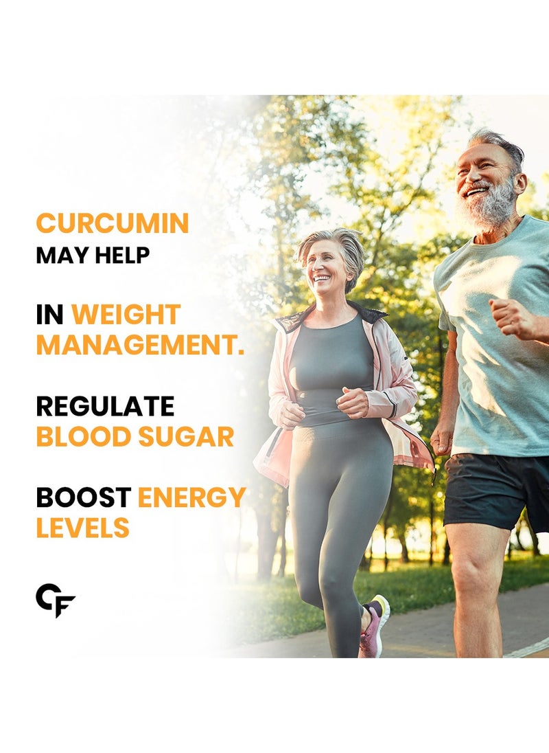 CARBAMIDE FORTE - Curcumin With 95% Curcuminoids And Curcuma Longa Root Powder 60 Veg Tablets - Image 1