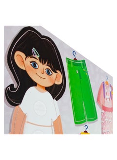 FOFA FOFA Wooden Educational board with Velcro - Dressing up Olya Toy for Kids  - Image 2