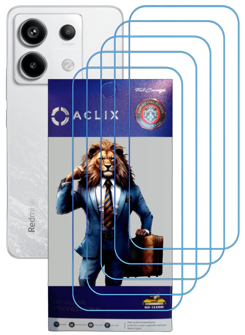 أكاليكس 5 قطع، حماية شاشة،  لهاتف شاومي  ريدمي نوت 13  برو ، جودة ممتازة. - Image 1