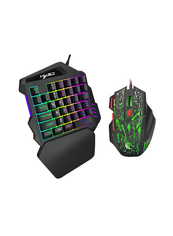 NIBEMINENT Wired Keyboard With Mouse Set Black - Image 2