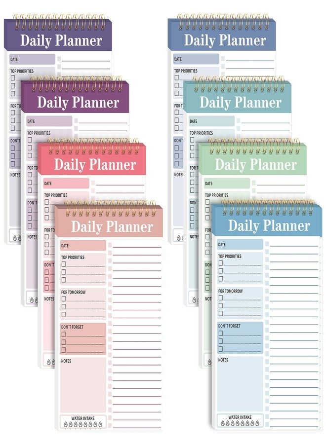 Kajaia 8 Pack Daily to Do List Notebook Daily Planner 25 Page to Do List Notepad for Work Undated Planner and Organizer Checklist for Adults Kids Classroom Office Schedule Work(7.8 x 5.2 Inch,Cute Color) - Image 1