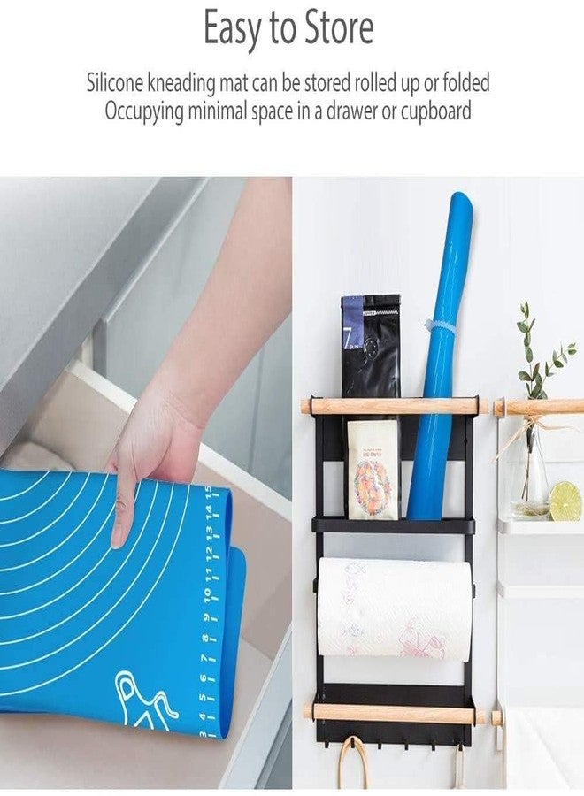 EFFARA Silicone Baking Mat Roti mat Silicone Chapati Atta Kneading Mat Non - Stick Fondant Rolling Mat Stretchable for Kitchen Roti Chapati Cake – Multicolor | Baking Mat 50 * 40 cm - Image 4