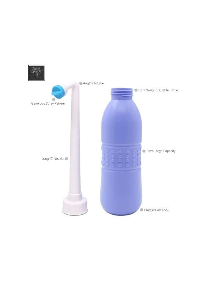 S-TOP | 650ml Large Portable Shattaf Bidet Bottle | Handheld Travel Toilet Shattaf | Reusable Hand Spray for Personal Hygiene | Seat & Outdoor Use - Image 5