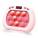 Intoypad Pop Game Light Up Fidget Toy for Kids 6 Modes LED Screen Quick Push Controller Electric Fidget Popper Bubble Game Car Games Travel Activities Birthday Toys for Girls Pink - Image 2