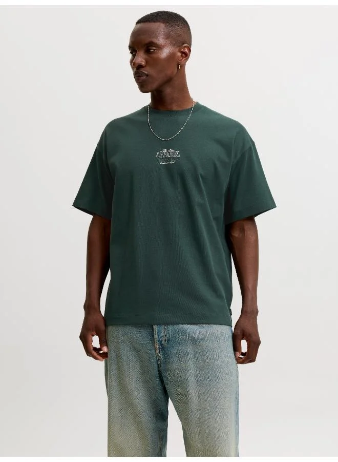 JACK & JONES Scarab Detail:02 Logo Crew Neck T-Shirt for Men | Best Price UAE
