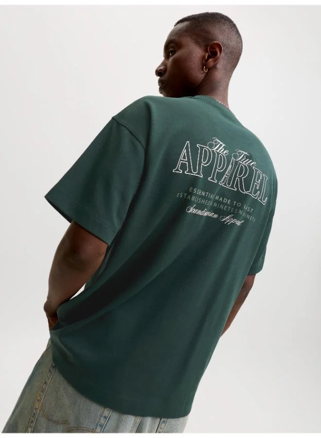 JACK & JONES Scarab Detail:02 Logo Crew Neck T-Shirt for Men | Best Price UAE
