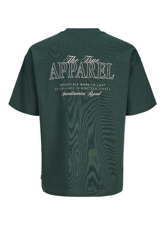 JACK & JONES Scarab Detail:02 Logo Crew Neck T-Shirt for Men | Best Price UAE