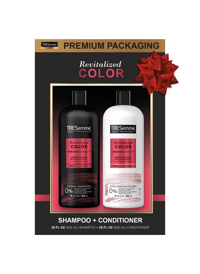 TRESemmé TRESemmé Shampoo and Conditioner Set, Color Revitalize, Protects Hair Color for Weeks with Sunflower Seed Oil for Healthy Hair, 28 Fl Oz each  - Image 1