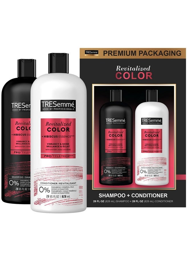 TRESemmé TRESemmé Shampoo and Conditioner Set, Color Revitalize, Protects Hair Color for Weeks with Sunflower Seed Oil for Healthy Hair, 28 Fl Oz each  - Image 2
