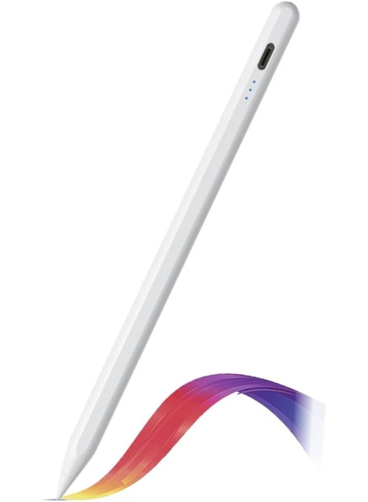 Universal Stylus Pen for Touch Screens – Compatible with iOS, Android, Tablets, Phones & Laptops – For Drawing & Handwriting – White - Image 1