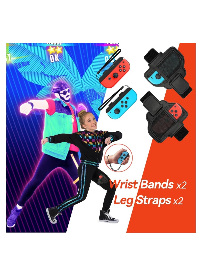 2024 Switch Sports Accessories Bundle - 16 in 1 Family Kit for Switch Sports Games, Includes Tennis Racket, Golf Club, Wheels, and Controller Grips, Compatible with Switch/Switch OLED. - Image 3