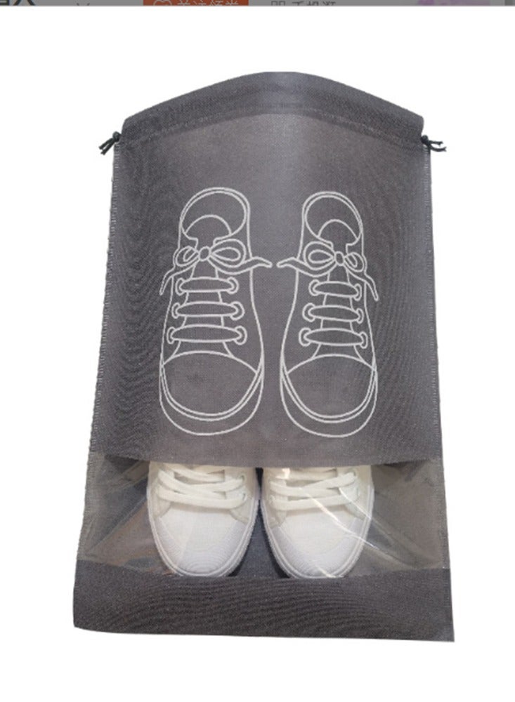 10-Pieces Large Size 36x45cmTravel Shoe Storage Bag, Non-Woven Storage Bag, Portable Shoes Pouch 