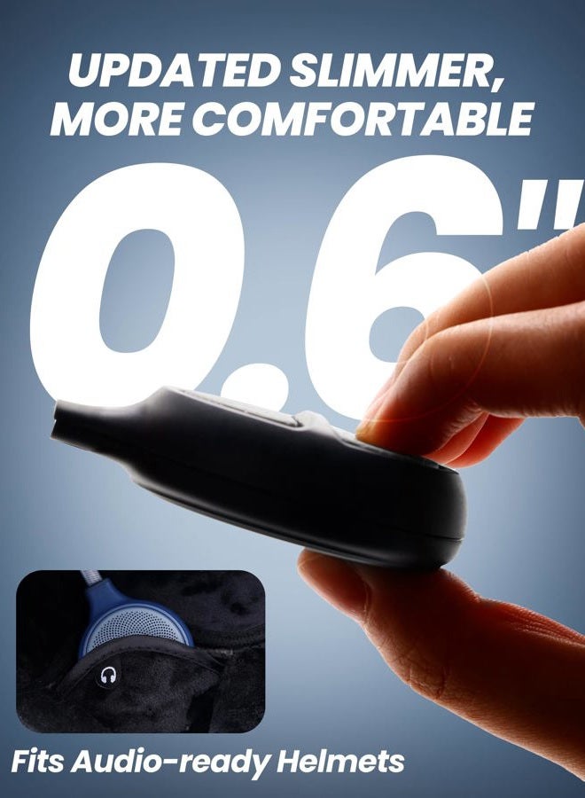 OutdoorMaster Wireless Bluetooth 5.0 Helmet Drop-in Headphones HD Speaker Chip Compatible with Audio-Ready Helmet with Built-in Mic for Motorcycling Easy Control Buttons IP45 Sweat-Resistance - Image 4
