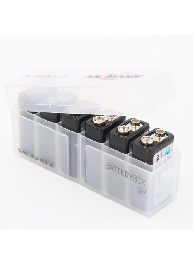 ANSMANN Rechargeable 9V Battery 300mAh pre-Charged Low Self Discharge 9Volt NiMH Rechargeable Battery (12-Pack) + 2X Batterybox for 9V - Image 2